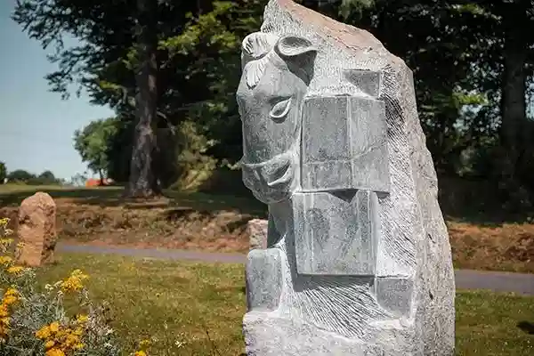 Vue du Parc-musée du Granit