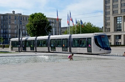 Station de tramway au Havre